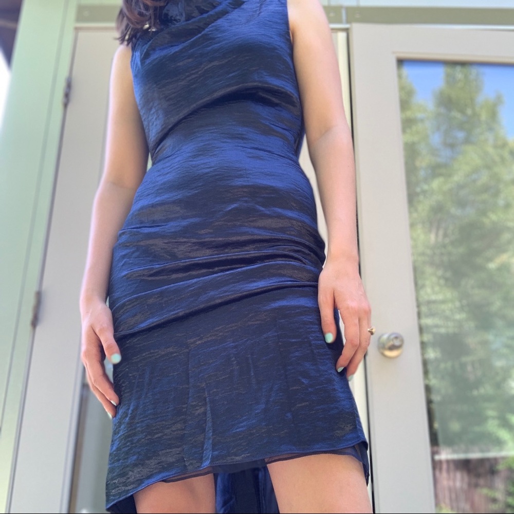 Fame and Partners navy dress